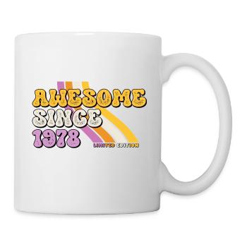 Great since 1978 Retro Vintage Birthday - Mug - white - Right