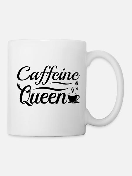 Caffeine Queen - Tasse - Weiß