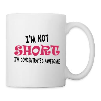 Je ne suis pas petit, je suis concentré sur la grande image. - Mug blanc - blanc - Droite