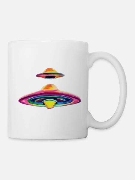 SOUCOUPES VOLANTES - Mug blanc - blanc