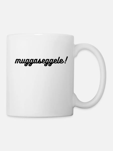 muggaseggele - Tasse - Weiß