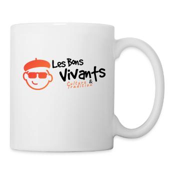 Les bons vivants (black) - Mug blanc - blanc - Droite