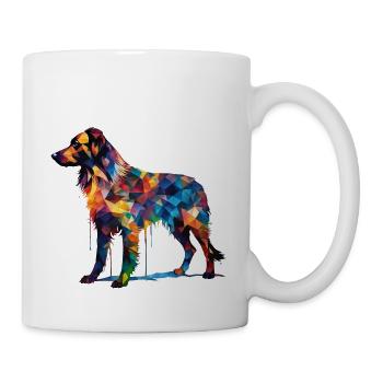 Colorful Dog Silhouette: Masterpiece in Water - Mug - white - Right