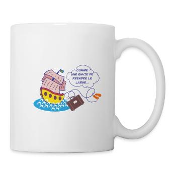 Envie de prendre le large - Mug blanc - blanc - Droite