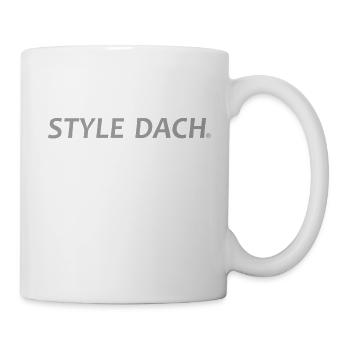 Style Dach mit Schriftzug - Tasse - Weiß - Rechts