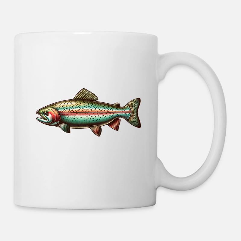 Truite arc-en-ciel - Mug blanc - blanc