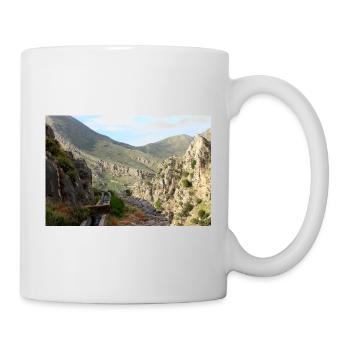 Montagnes de montagne Paysage de montagne Poster - Mug blanc - blanc - Droite