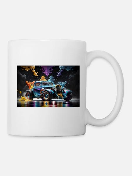 Hot Rod #1 - Tasse - Weiß