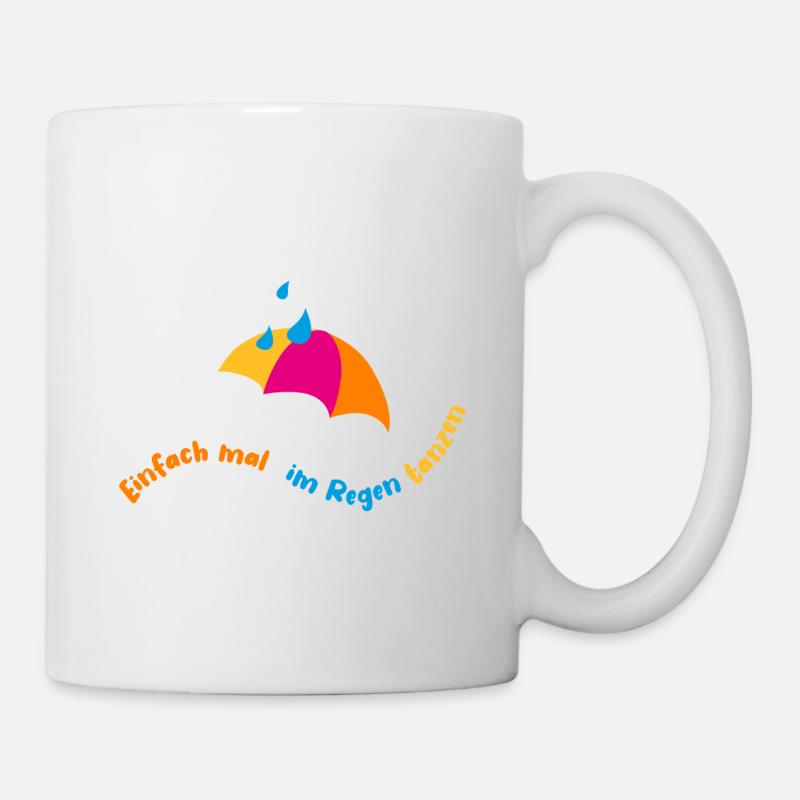 Dancing in the rain - Mug - white