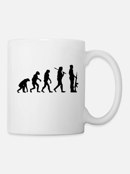 Militärisch - Tasse - Weiß