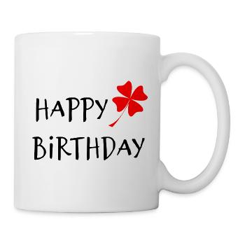 ANNIVERSARY. HAPPY BIRTHDAY. HAPPY BIRTHDAY. - Mug - white - Right