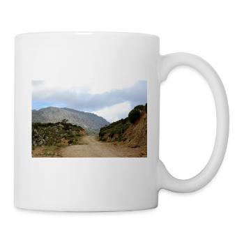 Montagnes de montagne Paysage de montagne Poster - Mug blanc - blanc - Droite