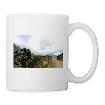 Montagnes de montagne Paysage de montagne Poster - Mug blanc - blanc - Droite
