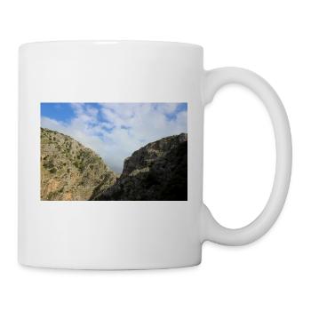 Montagnes de montagne Paysage de montagne Poster - Mug blanc - blanc - Droite