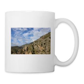 Montagnes de montagne Paysage de montagne Poster - Mug blanc - blanc - Droite
