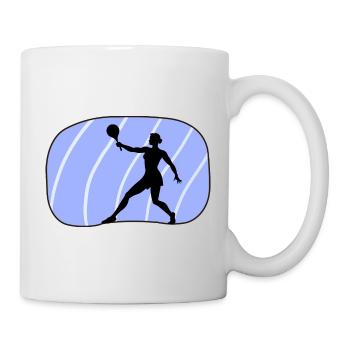 Beachtennis Tennisspieler Tennisspieler - Tasse - Weiß - Rechts