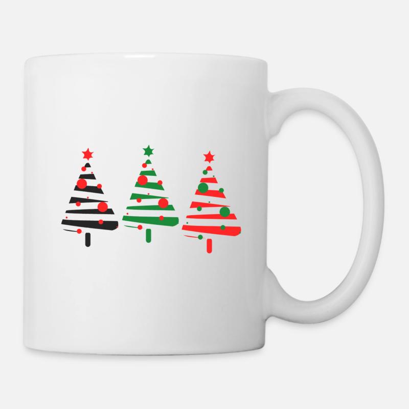 3 sapins pour noel - Mug blanc - blanc