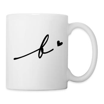 Letter B Cursive - Mug - white - Right