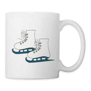 schlittschuhe - Tasse - Weiß - Rechts