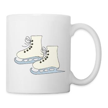 schlittschuhe gelb - Tasse - Weiß - Rechts