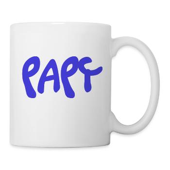 PAPY. FÊTE DES PÈRES. BONNE FÊTE PAPY. JE T'AIME. - Mug blanc - blanc - Droite