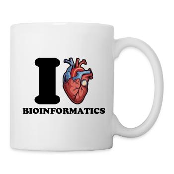 I love bioinformatics - Mug - white - Right
