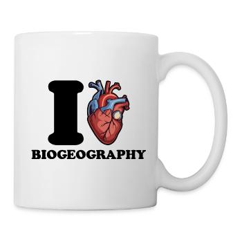 I love biogeography - Mug - white - Right