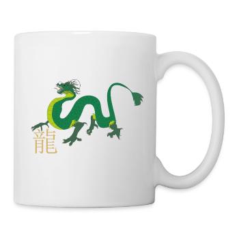 Chinesischer Drache - Tasse - Weiß - Rechts