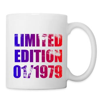 45th Birthday Limited Edition 01/1979 - Mug - white - Right
