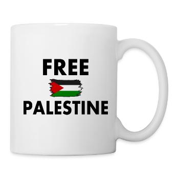 Free palestine - Mug blanc - blanc - Droite