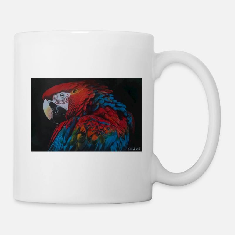 Perroquet - Mug blanc - blanc