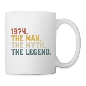 1974 Légende du mythe de l’homme - Mug blanc - blanc - Droite