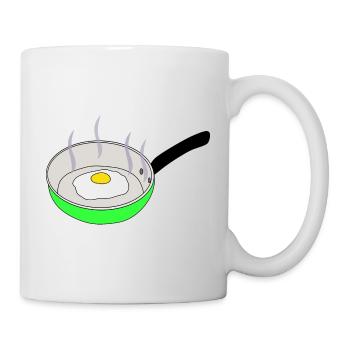 Fried egg in pan - Mug - white - Right