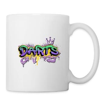 Darts Dart Graffiti Spray Sprayer Dart Player - Mug - white - Right