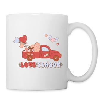 Camionnette Love Season - Mug blanc - blanc - Droite