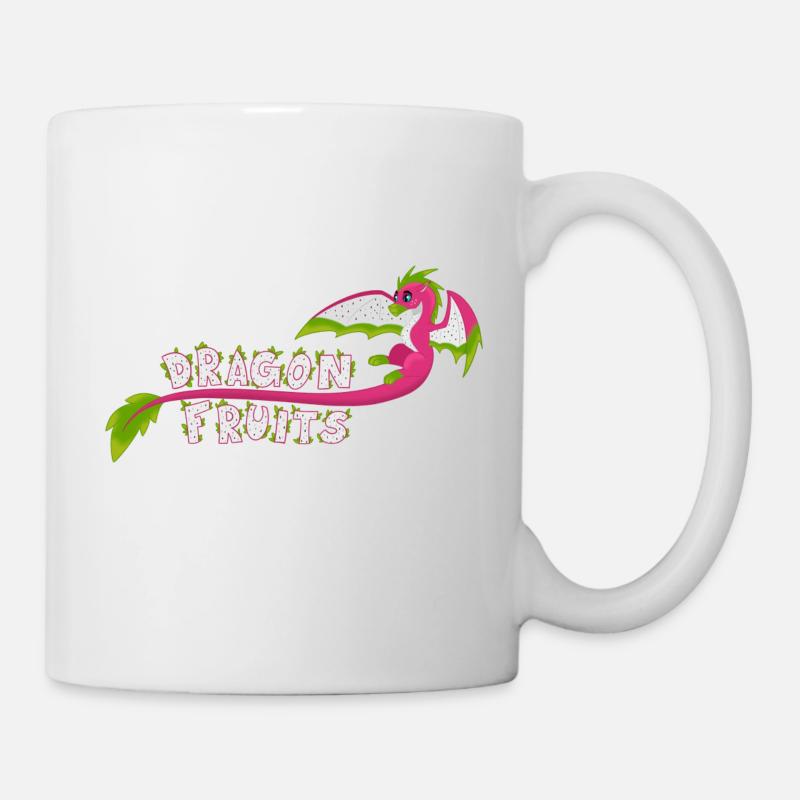 Drachenfrüchte - Tasse - Weiß