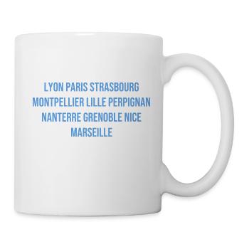 Typisches französisches Souvenir - Tasse - Weiß - Rechts