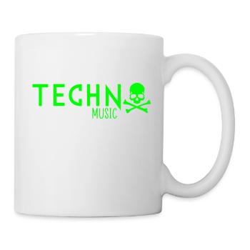 Techno-Musik - Tasse - Weiß - Rechts