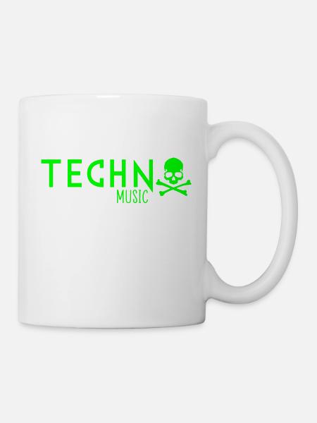 Techno-Musik - Tasse - Weiß