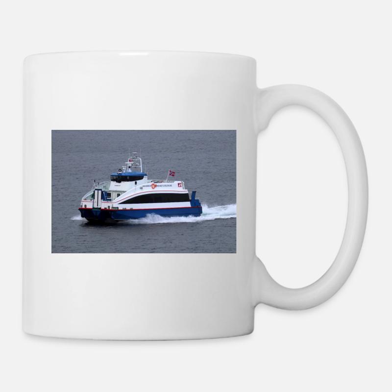 Chat qui fume - Mug blanc - blanc
