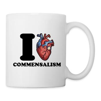 J’aime le commensalisme - Mug blanc - blanc - Droite