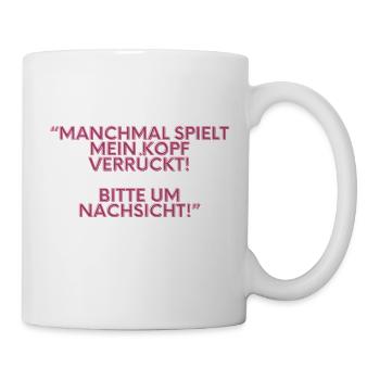 Parfois, ma tête devient folle 2 - Mug blanc - blanc - Droite