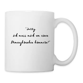 Désolé, je m’occupe d’un patient atteint de démence - Mug blanc - blanc - Droite