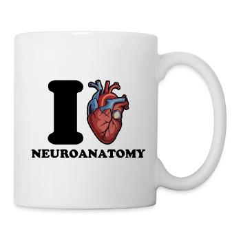 I love neuroanatomy - Mug - white - Right