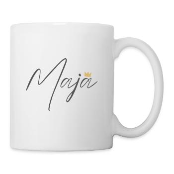 Princess Maja Crown Shirt – Name with letter M - Mug - white - Right