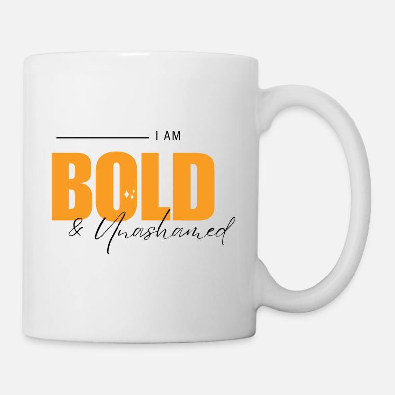 Bold and Unashamed in Yellow - Mug - white