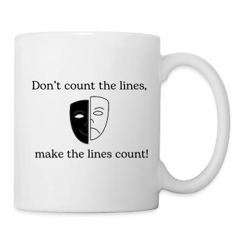 Cadeau comédien - Mug blanc - blanc - Droite