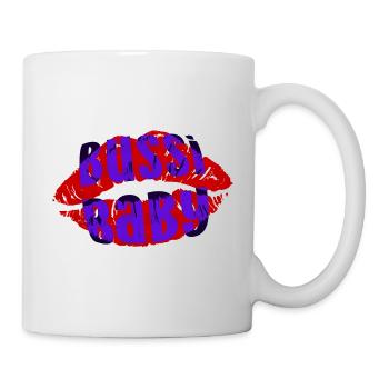 Bussi Baby Kuss kiss Austro Pop Rock Amore love - Tasse - Weiß - Rechts