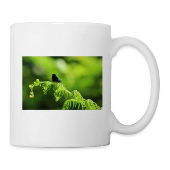Male Calopteryx on Eagle Fern - Mug - white - Right