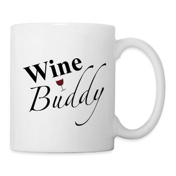 Amis du vin - Mug blanc - blanc - Droite